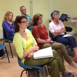 deelnemers aan de workshop massage bij kanker